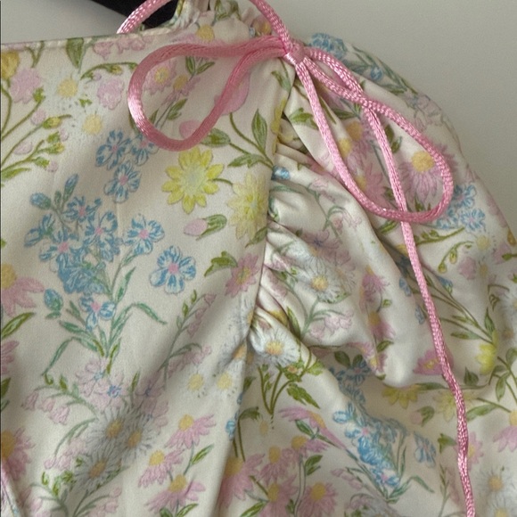 For Love & Lemons Glitter Garden Sleeve Mini Dress | XS - Picture 7 of 7